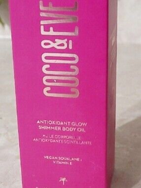 Coco & Eve Sunny Honey Antioxidant Glow Shimmer Body Oil 100ml NEW
